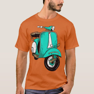 Camiseta Ilustração de Patinete de Cute