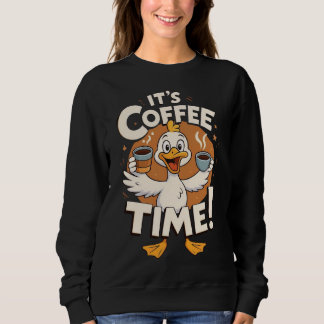 Camiseta Ilustração de Pato de Desenho Animado Divertido na