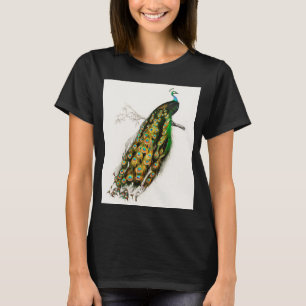 Camiseta Ilustração de Peacock Vintage