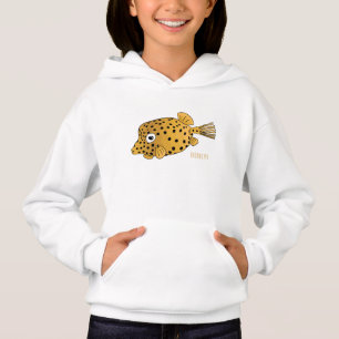 Camiseta Ilustração de peixe-boi amarelo em desenho animado