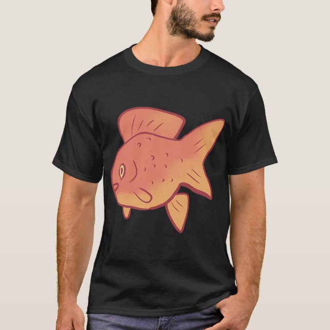 Camiseta Ilustração de peixe dourado (Frente)