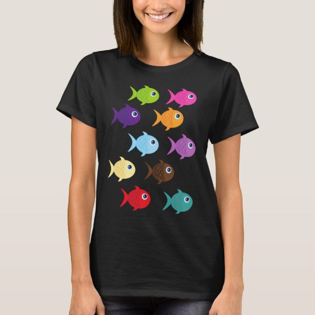 Camiseta Ilustração de Peixe-Palhaço Fofo (Frente)