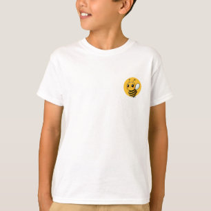 Camiseta Ilustração de Personagem Abelhinha Adorável