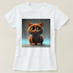 Camiseta ilustração de personagem de desenho animado de um