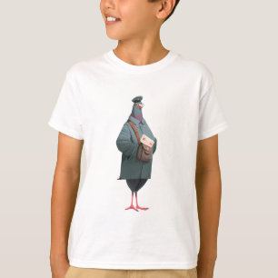 Camiseta Ilustração de Personagem Pombo Carteiro