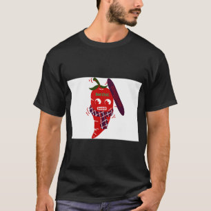 Camiseta Ilustração de Pimenta Picante Quente