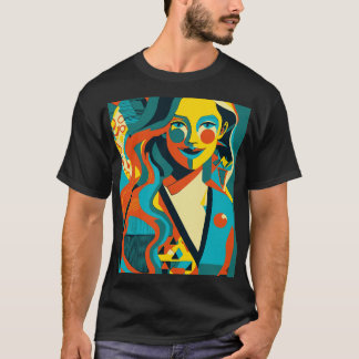 Camiseta ilustração de pop art