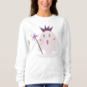 Camiseta Ilustração de Princesa de Halloween Fantasma Chiqu