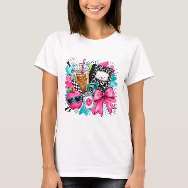 Camiseta Ilustração de Professora Coquete (Frente)