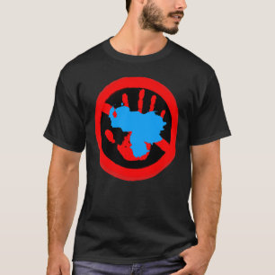Camiseta Ilustração de Protesto Mãos Fora da Venezuela Pa