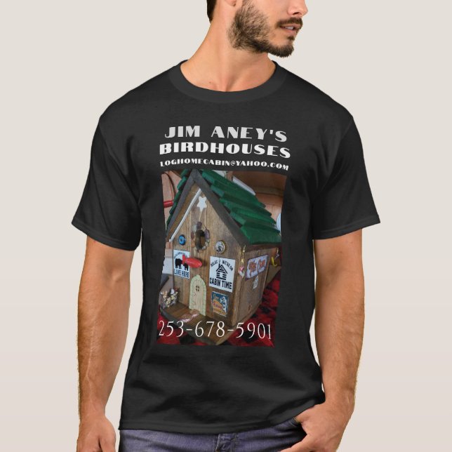 Camiseta Ilustração de Publicidade de Casa-de-Nascimento de (Frente)
