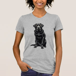 Camiseta Ilustração de retrato de cão Labrador Retriever pr