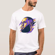 Ilustração de Retrato Estilizado de LeBron James