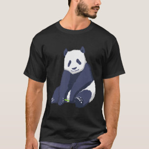 Camiseta Ilustração De Roupas De Arte De Panda Bear Present