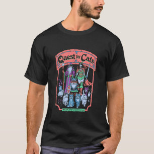 Camiseta Ilustração de RPG Quest for Cats de Steven Rhodes