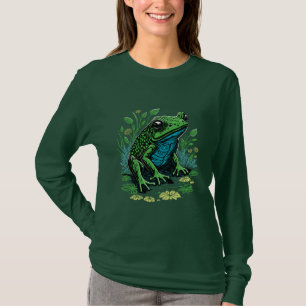 Camiseta Ilustração de Sapo de obrigações