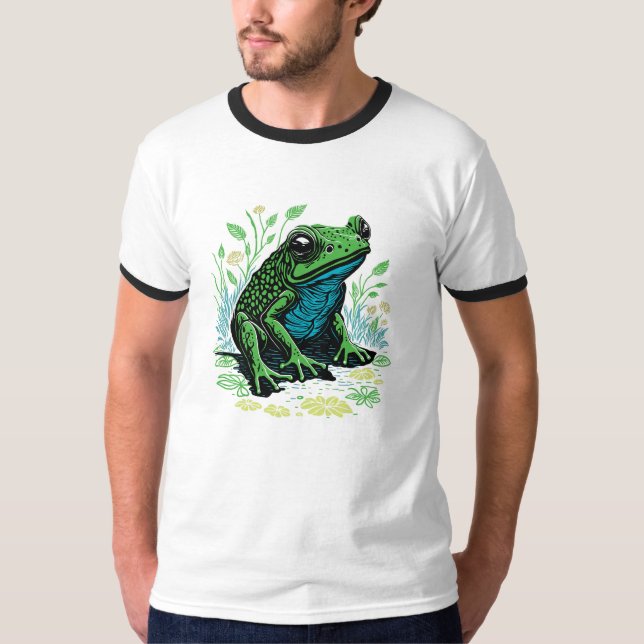 Camiseta Ilustração de Sapo de obrigações (Frente)