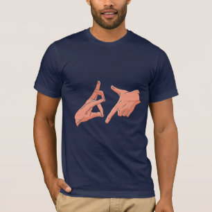 Camiseta Ilustração de Sinais de Gang