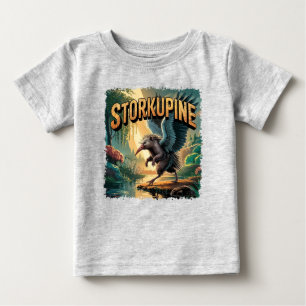 Camiseta Ilustração de Storkupine – Cegonha Porco Espinho E