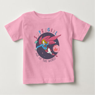 Camiseta Ilustração de Supergirl Voando para Cima