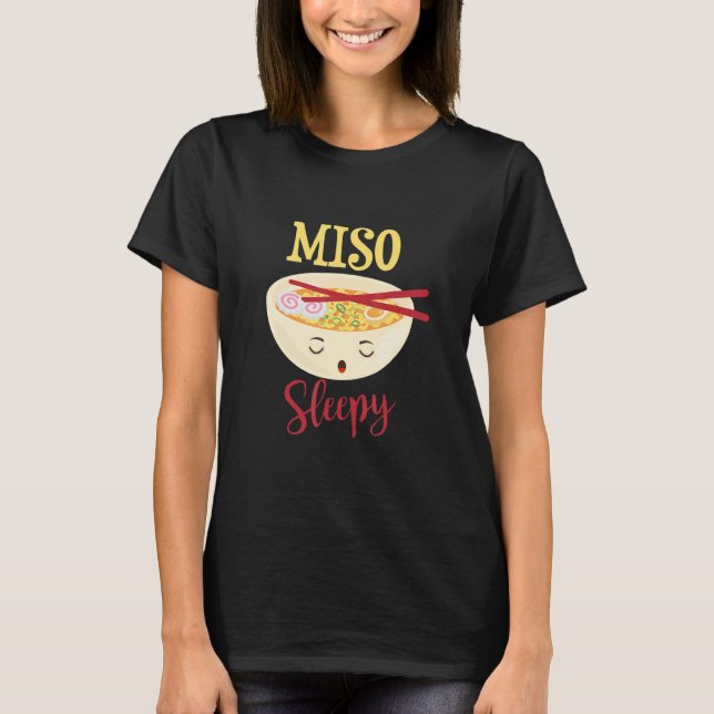 Camiseta ilustração de sushi asiática comendo design (Frente)
