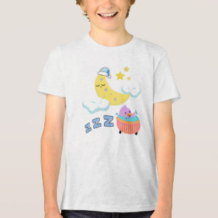 Camiseta Ilustração de Tempo de Beada de Cartoon Bonito
