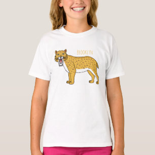 Camiseta Ilustração de tigre com dentes de Saber