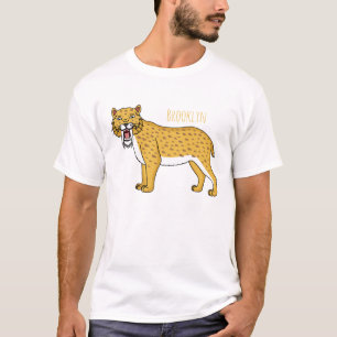 Camiseta Ilustração de tigre com dentes de Saber