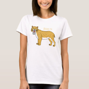 Camiseta Ilustração de tigre com dentes de Saber