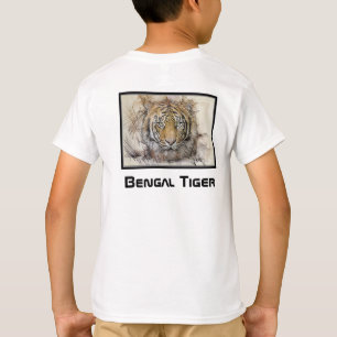 Camiseta Ilustração de Tigre de Bengala