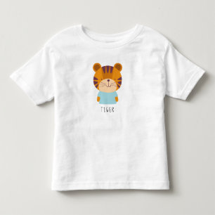 Camiseta Ilustração de Tigre de Cuta - Nome Personalizável