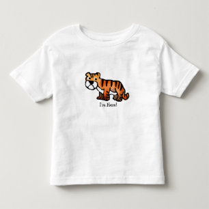 Camiseta Ilustração de Tigre em Aquarela Fofa