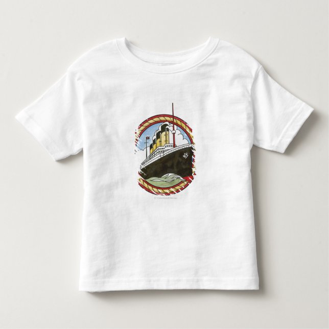 Camiseta Ilustração de titânico (Frente)