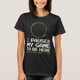 Camiseta Ilustração de Totalidade de Eclipse Solar Total pa