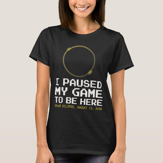 Camiseta Ilustração de Totalidade de Eclipse Solar Total pa (Frente)