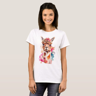 Camiseta ilustração de um Alpaca