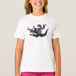 Camiseta Ilustração De Um Caratê De Execução De Raptor.