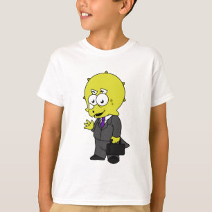 Camiseta Ilustração De Um Empresário Tricerátopo.