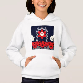 Camiseta Ilustração de um jardim noturno