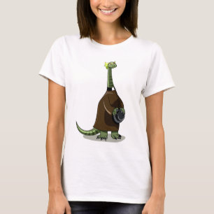 Camiseta Ilustração De Um Plateossauro Vestido Como Sacerdo