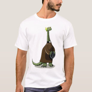 Camiseta Ilustração De Um Plateossauro Vestido Como Sacerdo