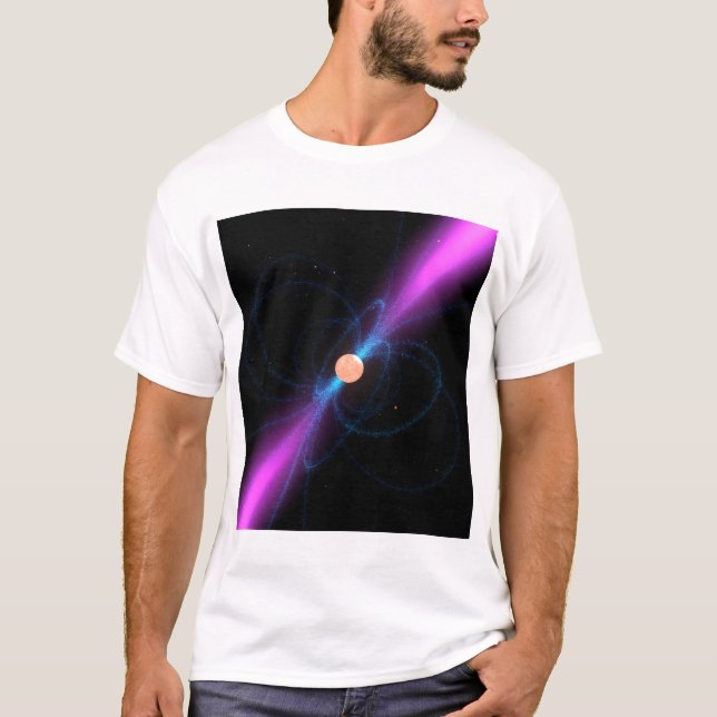 Camiseta Ilustração de um pulsar (Frente)