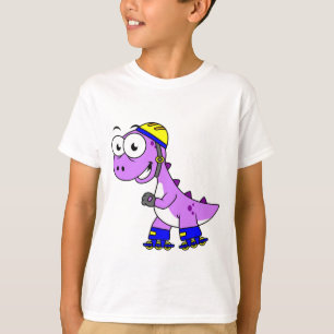 Camiseta Ilustração De Um Tyrannosaurus Rex De Pé.