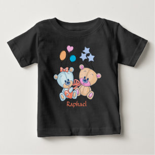 Camiseta Ilustração de Ursos de Teddy e Balões