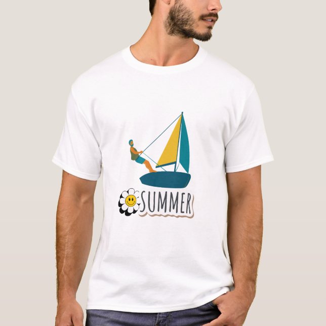 Camiseta Ilustração de Verão (Frente)