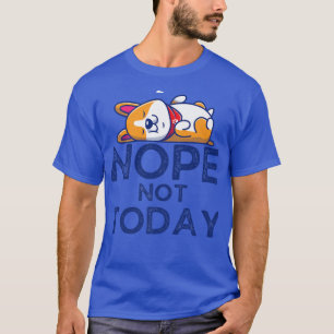 Camiseta Ilustração de Vetor de Cartoon Sleeping Corgi505