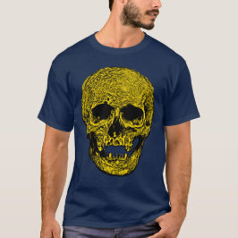 Camiseta Ilustração de vetor de crânio gótico de arte escur