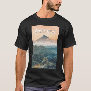 Camiseta Ilustração de viagem da Costa Rica em estilo vinta