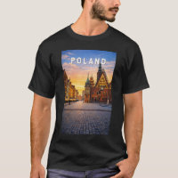 Ilustração de viagem da Polônia Arte Vintage