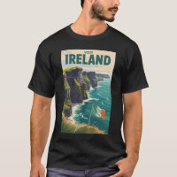 Ilustração de Viagem das Falésias de Moher Irlanda